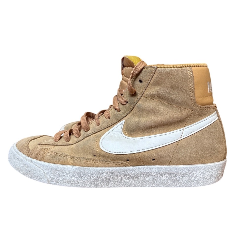 Nike Blazer Mid 77‎ Sneakers Women Tan Suede High Top Vintage Style SIZE 8